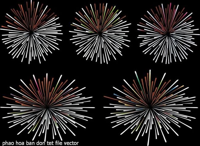 phao hoa ban don tet file vector